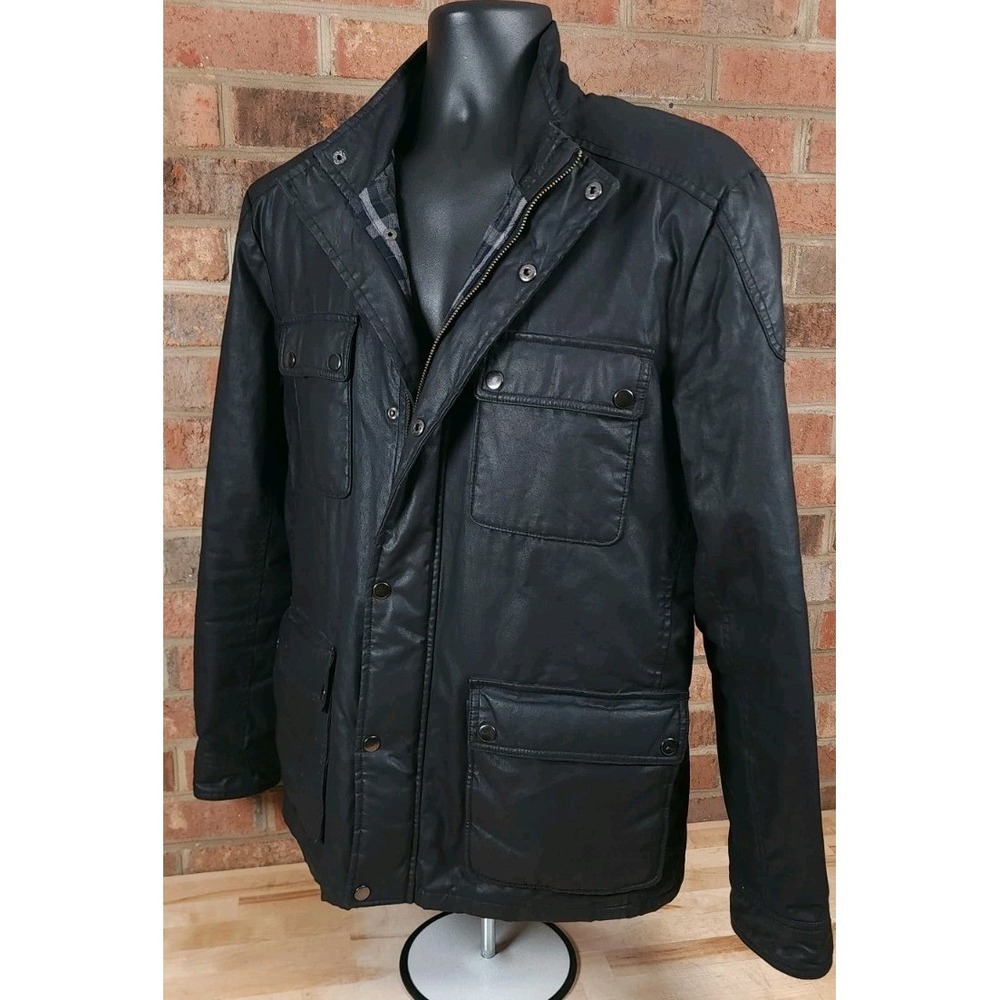 J. Crew Hayes Waxed Canvas Chore Field Military Jacket Coat Thinsulate Size L